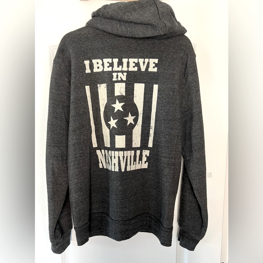 I Believe in Nashville Zip-up Hoodie | Size L